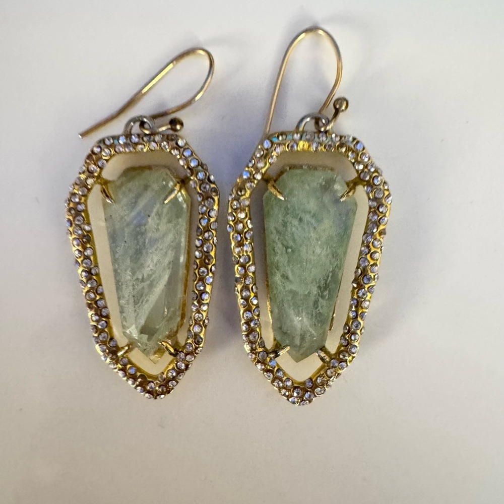 Alexis Bittar Doublet Delano crystal shield earrings